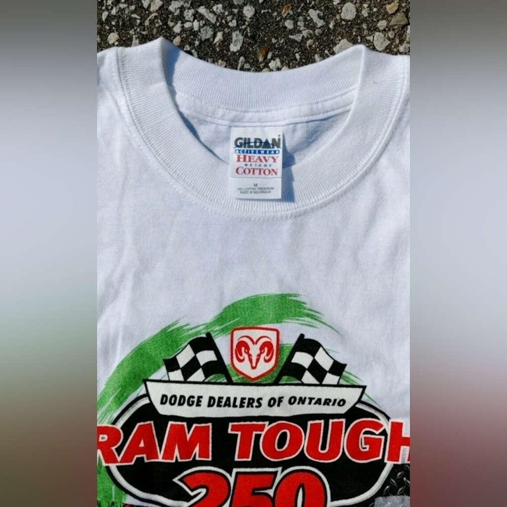 Y2K 2005 Cascar NASCAR Kawartha Speedway Gildan Heavy Cotton T-Shirt Size (M) - Picture 3 of 4